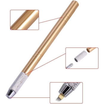 Pióro do tatuażu 3D microblading + 5 x igły 12 pinów [222200006910]